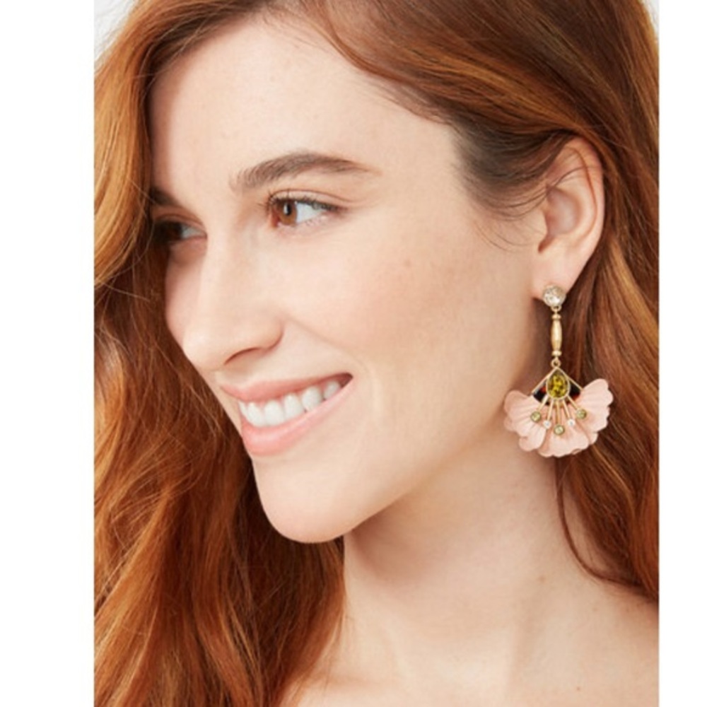 Stella & Dot Rory Floral Drop Earrings